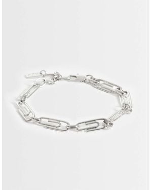 ASOS Paperclip Chain Bracelet - Natural