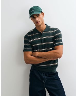 Mango Knit Polo Shirt - Green