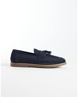 schuh – robbie – gewebte loafer - Blau