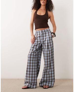 ASOS Wide Leg Trouser - Blue