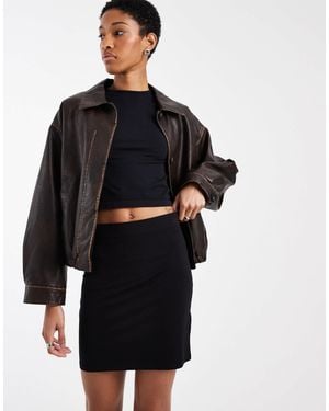 ASOS Asos Design Tall Jersey Mini Skirt - Black