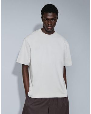 Weekday Relaxed Fit Heavyweight Jersey T-shirt - Gray