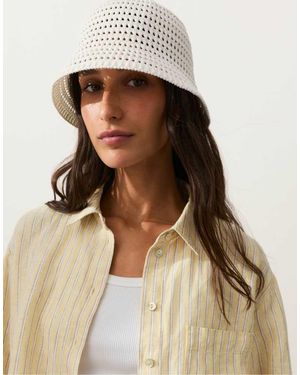 Oysho Cappello All'Uncinetto Chiaro - Marrone