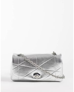 Mango Borsa A Tracolla Con Catenina - Grigio
