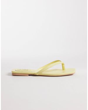 SIMMI Simmi London Wide Fit Danny Flip Flops - Metallic