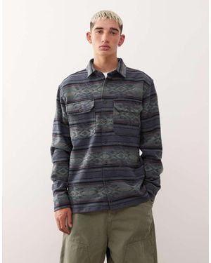 Billabong Offshore Jacquard Flannel Shirt - Blue