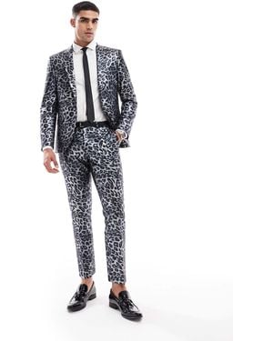 Twisted Tailor Suit Trousers - Blue