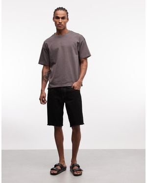 TRUE RELIGION Ricky Frayed Hem Short - Black