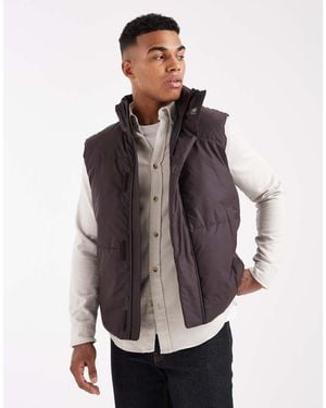 ASOS Puffer Gilet - Brown