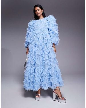 ASOS Asos Archive Oversized Midaxi Dress - Blue