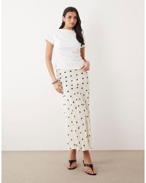Gina Tricot – chiffon-maxirock - Natur