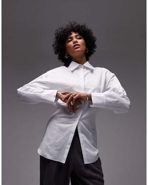 ASOS Getailleerd Overhemd Met Cocoonmouwen - Grijs