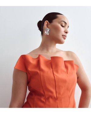 ARRANGE Curve Sculpted Bandeau Top - Orange