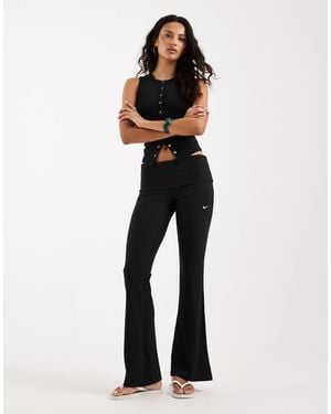 Nike Chill Rib Knit Flared leggings - Black