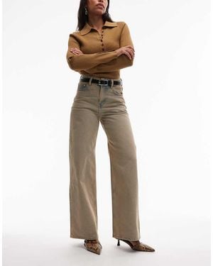 & Other Stories Gio Mid Waist Relaxed Wide Leg Jeans - Natural