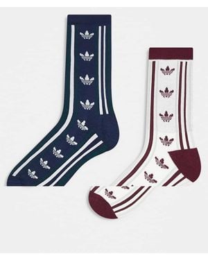 adidas Originals 2 Pack Socks - Blue