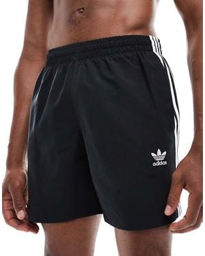 adidas Originals Originals Adicolor 3-Stripes Swim Shorts - Black