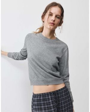 Pull&Bear Pull regular chiné - Gris