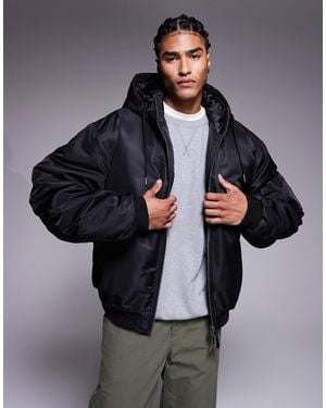 ASOS Oversized Bomber Jacket - Black