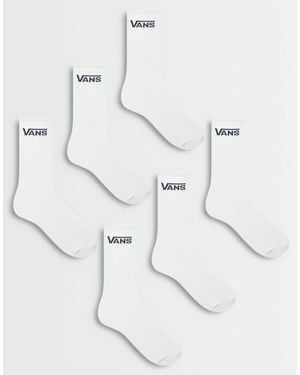 Vans Classic crew 6er-pack socken - Natur
