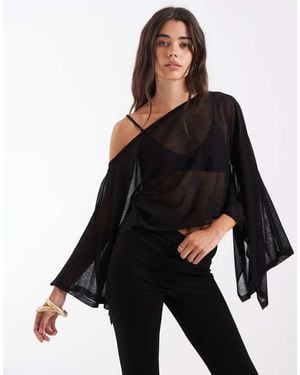 ASOS Poncho Traforato - Nero