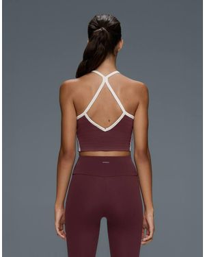 Oysho Comfortlux Contrast Piping Tank Top (Top) - Purple