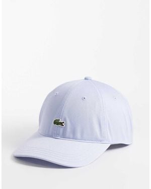 Lacoste Cappellino Azzurro Con Logo - Bianco