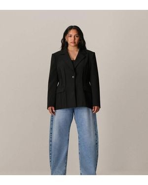 ARRANGE Curve Premium Sculpted Blazer - Black