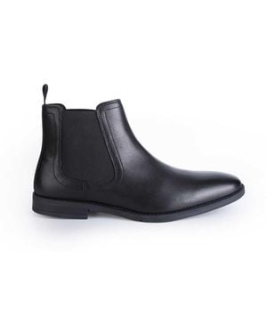 Thomas Crick Griffin Leather Chelsea Boot - Black