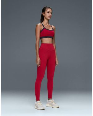 Oysho Comfortlux High-Waisted Ankle-Length Leggings - Pink