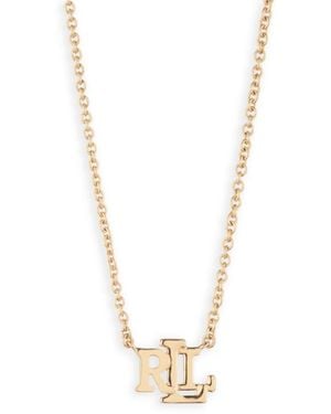 Lauren Ralph Lauren Jewellery Lauren By Ralph Lauren Jewellery Logo Pendant Necklace - Metallic