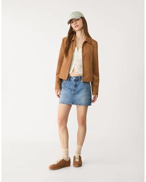 Stradivarius – d60 – kurzer jeansrock - Blau