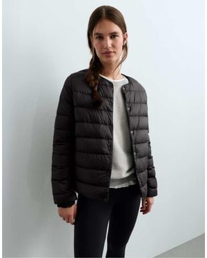 Oysho 100% Down Padded Packable Jacket - Black