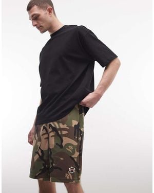 Aape By A Bathing Ape Aape By A Bathing Ape Loose Fit Jersey Shorts - Blue