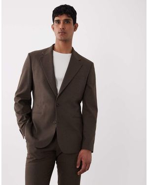 ASOS Slim Suit Blazer - Brown