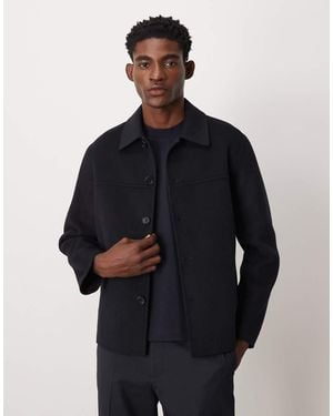 ARKET Double Layer Wool Shacket - Blue