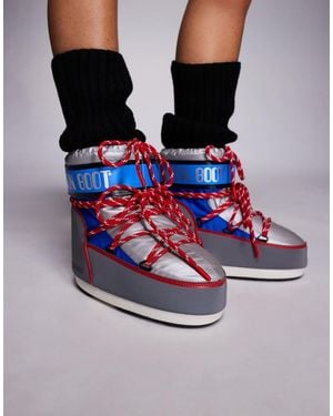 Moon Boot Moonboot Icon Low Space Racing Snow Boot - Metallic