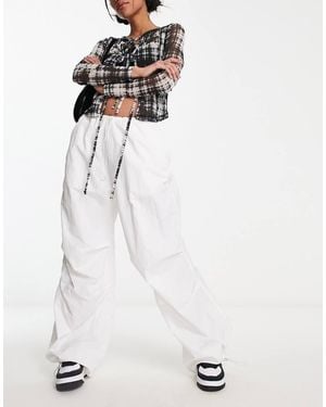 ASOS Parachute Cargo Trouser - White