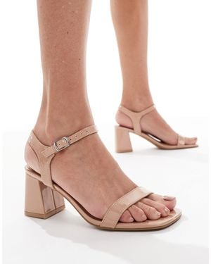 New Look Block Heeled Sandal - Pink
