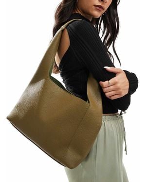 Glamorous Pu Tote Bag - Green