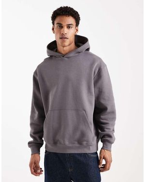 ASOS Sudadera Gris Básica Con Capucha De - Morado