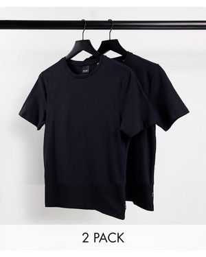 Only & Sons Confezione Da 2 T-Shirt Girocollo Nere - Nero
