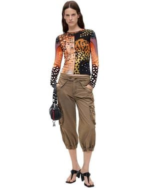 Desigual Printed Long Sleeve T-Shirt - Multicolour