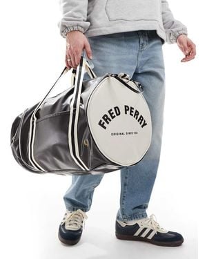 Fred Perry Classic Large Barrel Bag - Blue