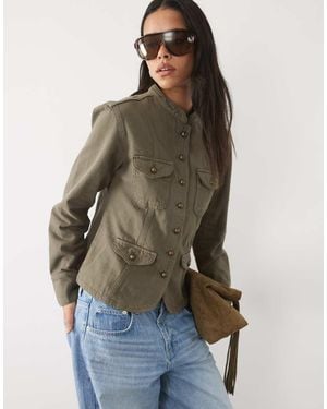 Mango Teen Utility Jacket - Brown