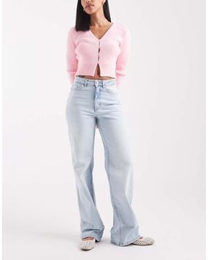 ONLY Juicy High Waist Wide Leg Jeans - Blue