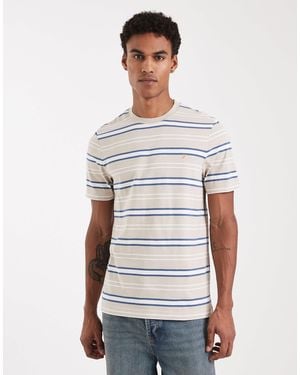 Farah Elmswood Striped T-shirt - White