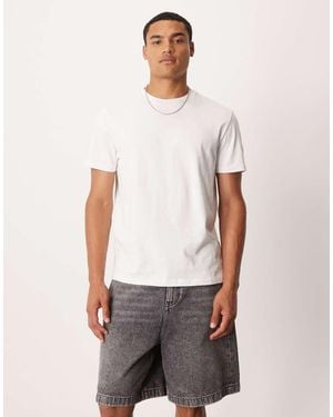 ASOS Halflange Denim Jort - Wit