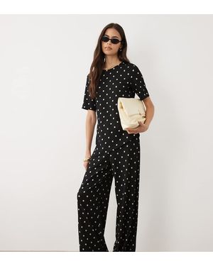 JDY Tall Loose Trousers Co-Ord - Black