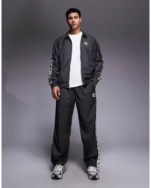 ICECREAM Logo Pinstripe Straight Leg Trousers Co-Ord - Black